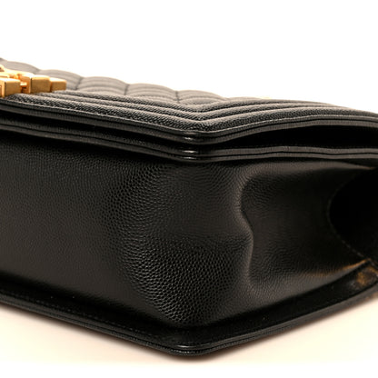 Chanel Caviar Quilted Medium Boy Flap Black 9 of 9