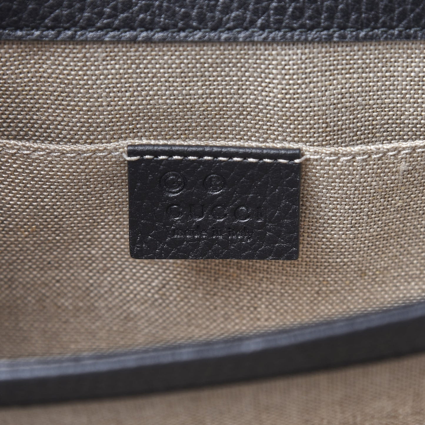 Dollar Calfskin Small Interlocking G Shoulder Bag Black