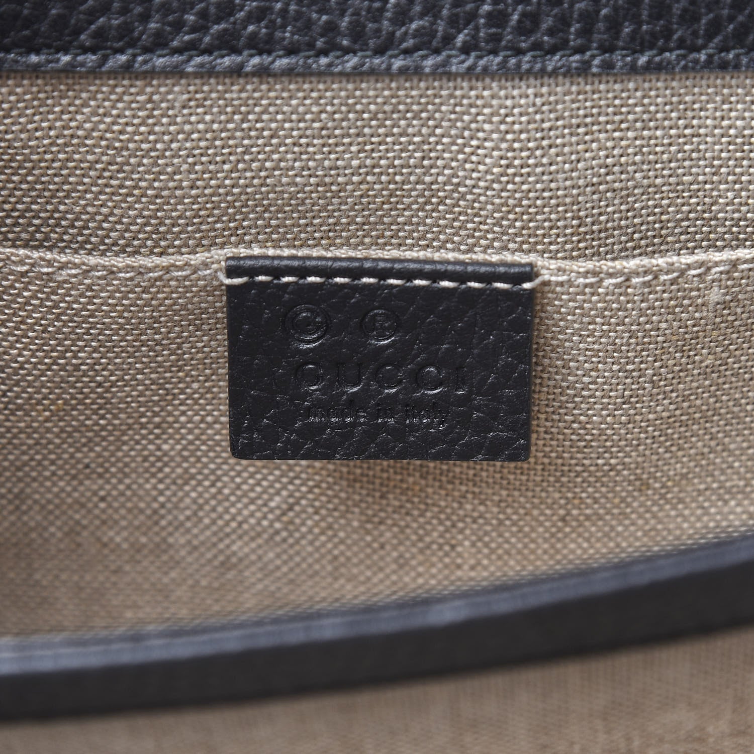 Gucci Dollar Calfskin Small Interlocking G Shoulder Bag Black 6 of 12