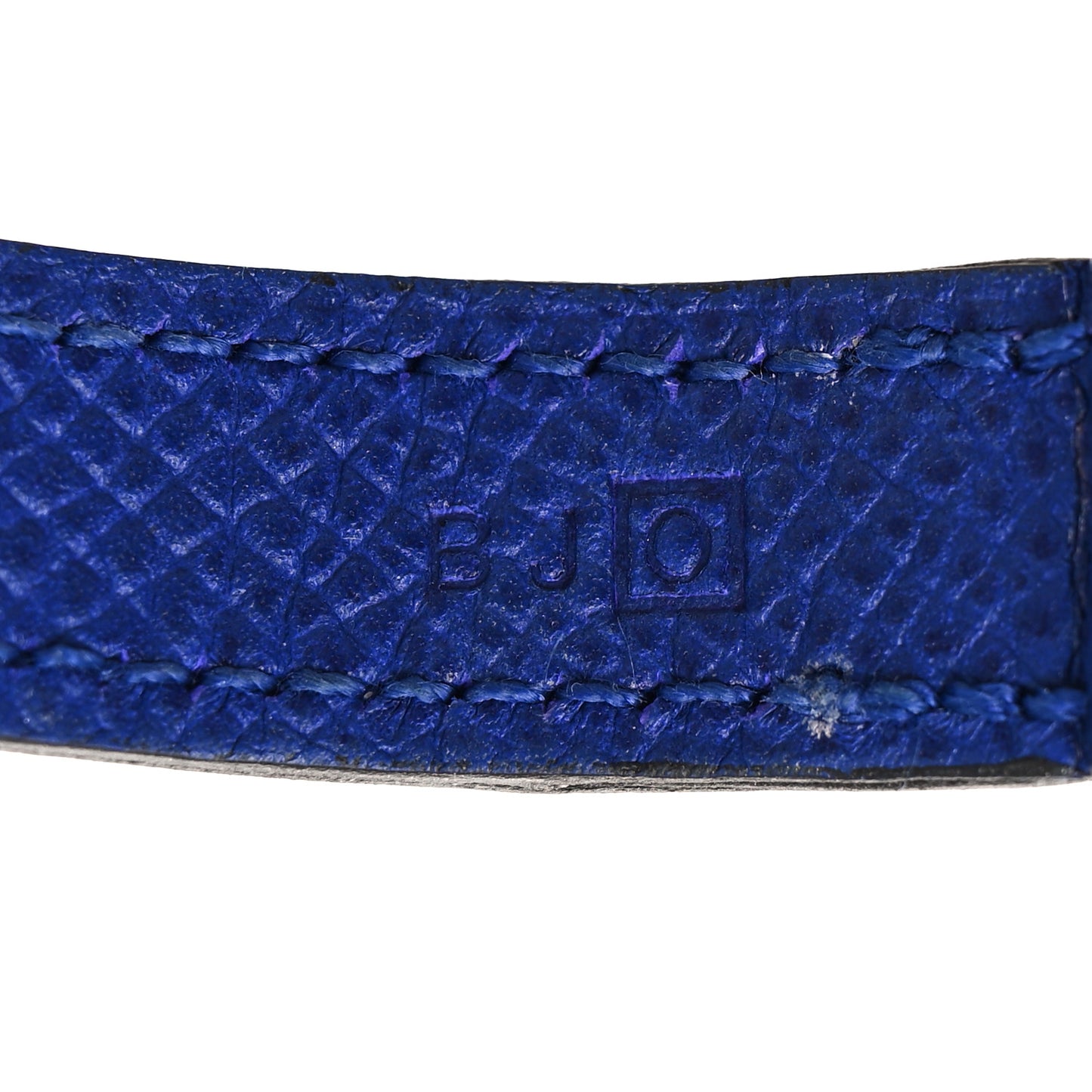 Epsom Baby Pavane Double Tour Bracelet S Bleu Electrique