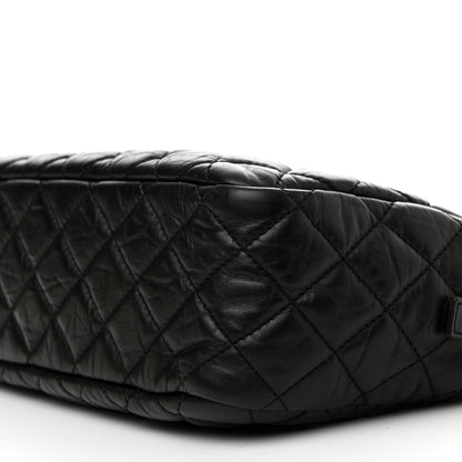 Chanel Aged Calfskin Quilted Medium Reissue Camera Case Black 11 of 12