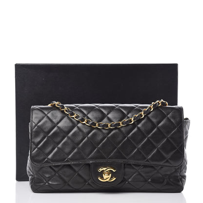 Chanel Lambskin Quilted Medium Single Flap Black 11 of 11