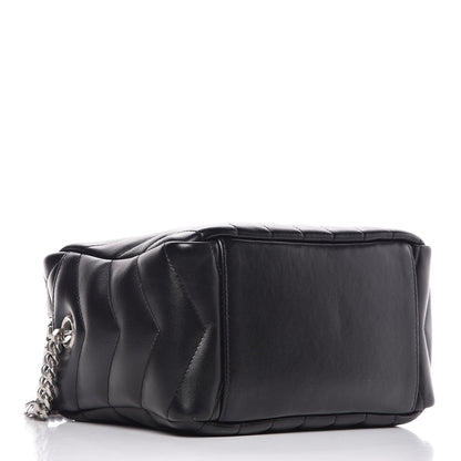 Saint Laurent Calfskin Y Quilted Monogram Small Loulou Bowling Bag Black 4 of 6
