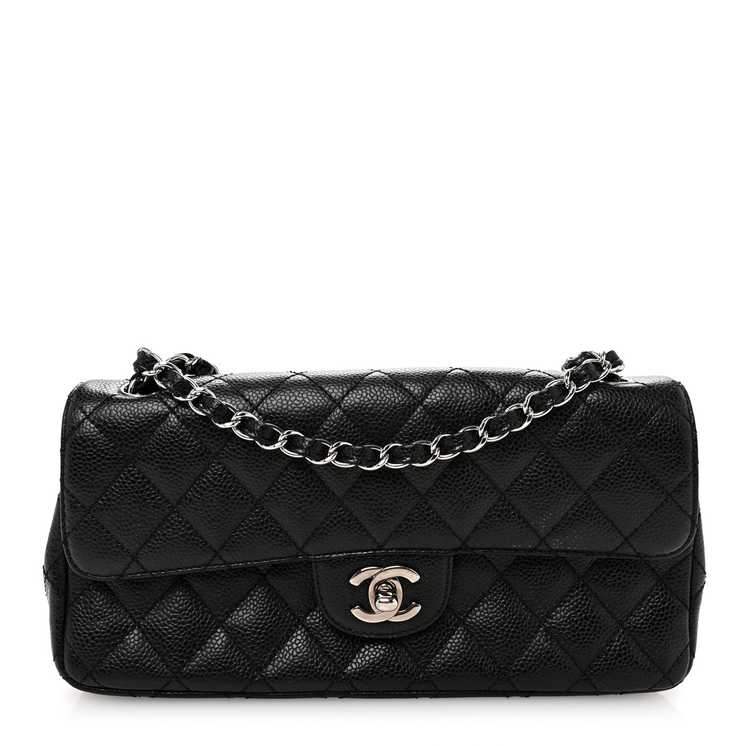 Chanel Caviar Quilted East West Flap Black 1 of 10