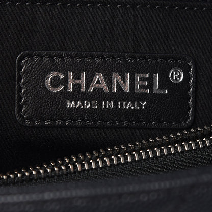 Chanel Caviar Chevron Quilted Small Coco Handle Flap Dark Grey 9 of 11