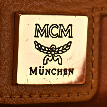 MCM Visetos Small Sprinkle Stud Stark Backpack Cognac 6 of 8