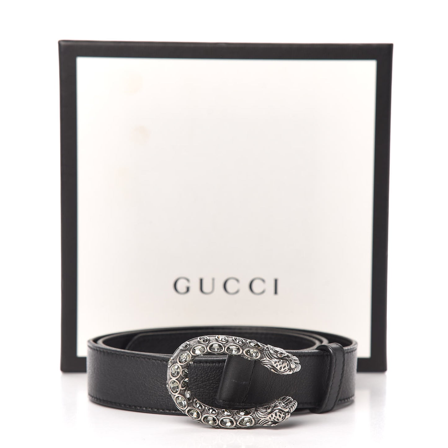 Moon Calfskin Crystal Dionysus 30mm Belt 85 34 Black Black Diamond