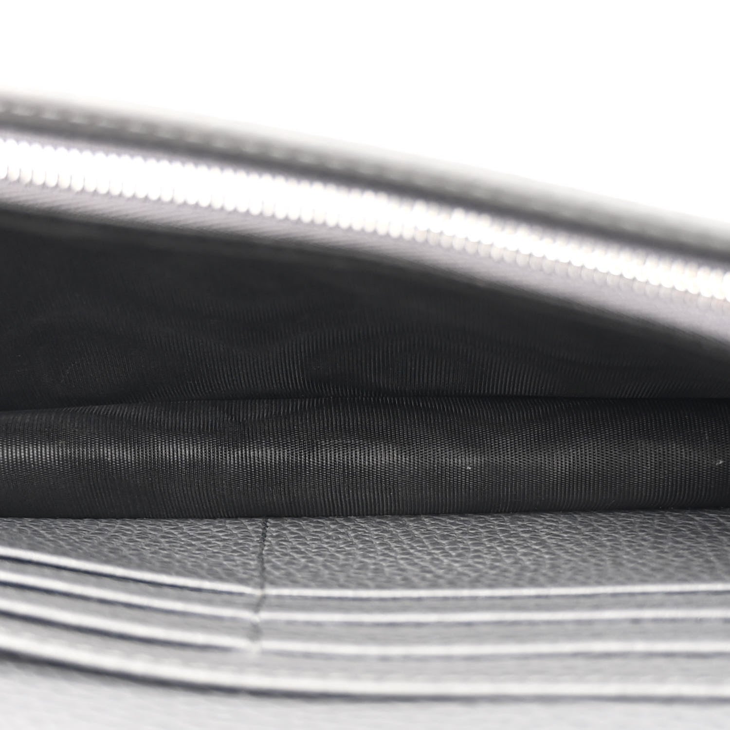 Gucci Dollar Calfskin Enamel Monochrome Mini GG Marmont Chain Wallet Deep Grey 5 of 10