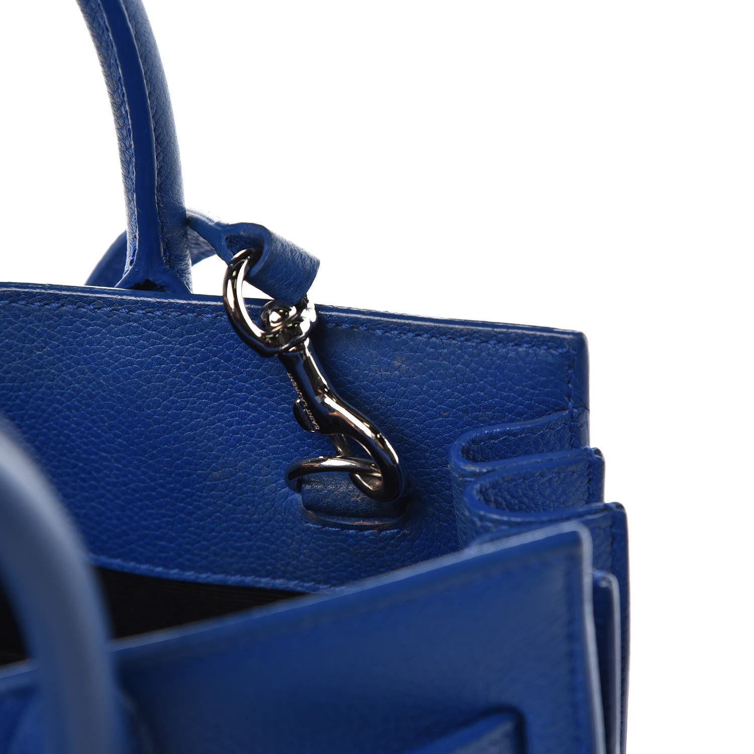 Saint Laurent Grained Calfskin Nano Sac De Jour Royal Blue 11 of 14