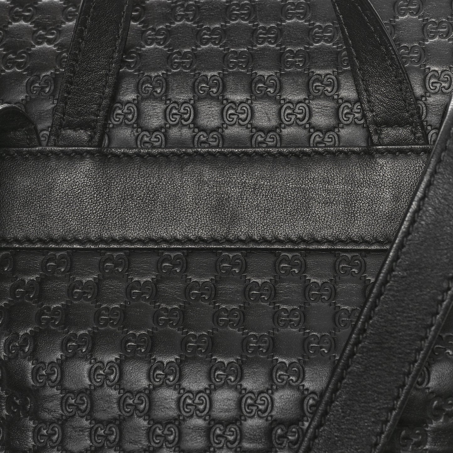 Microguccissima Drawstring Backpack Black