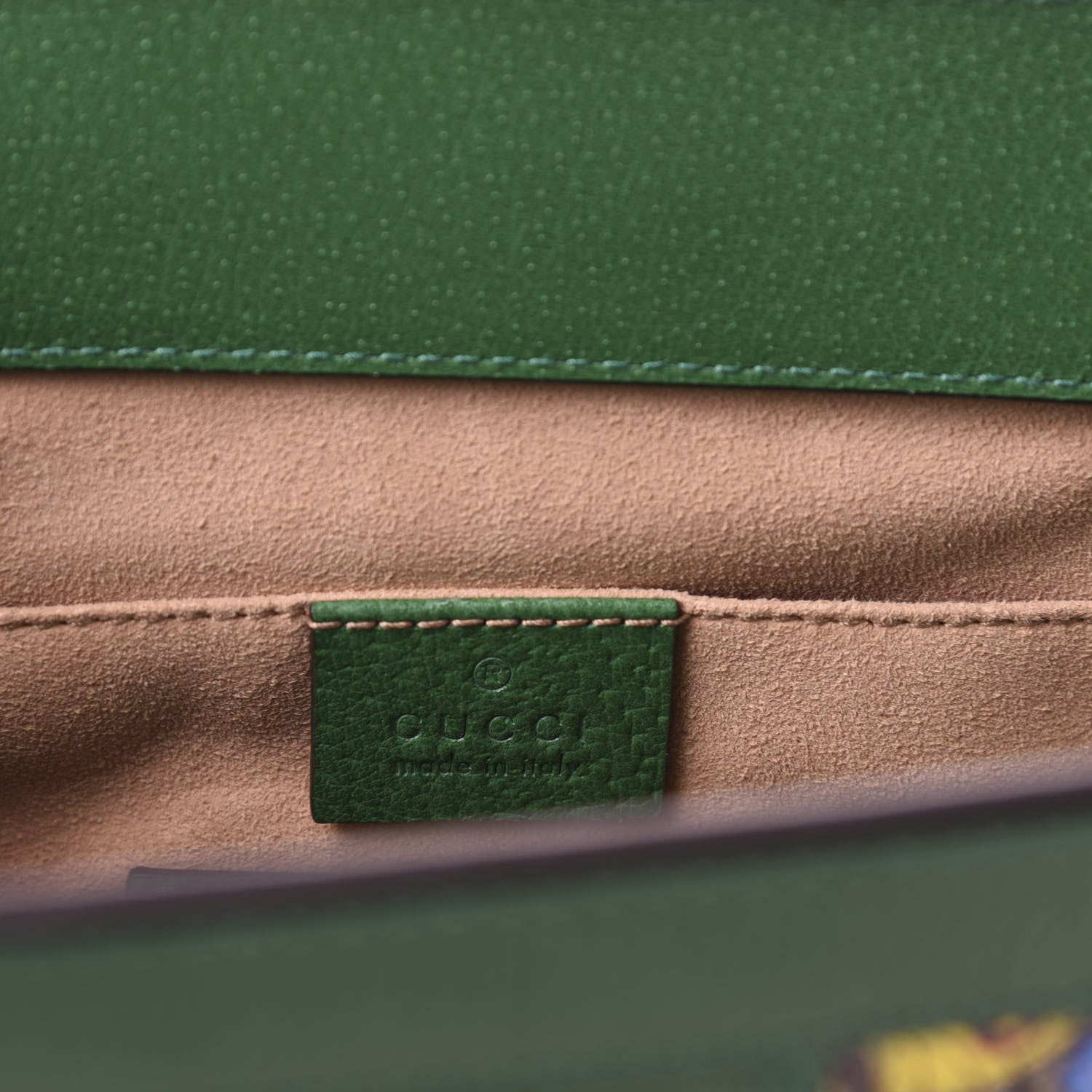Gucci GG Supreme Monogram Flora Web Small Ophidia Chain Shoulder Bag Green 8 of 11