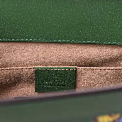Gucci GG Supreme Monogram Flora Web Small Ophidia Chain Shoulder Bag Green 8 of 11