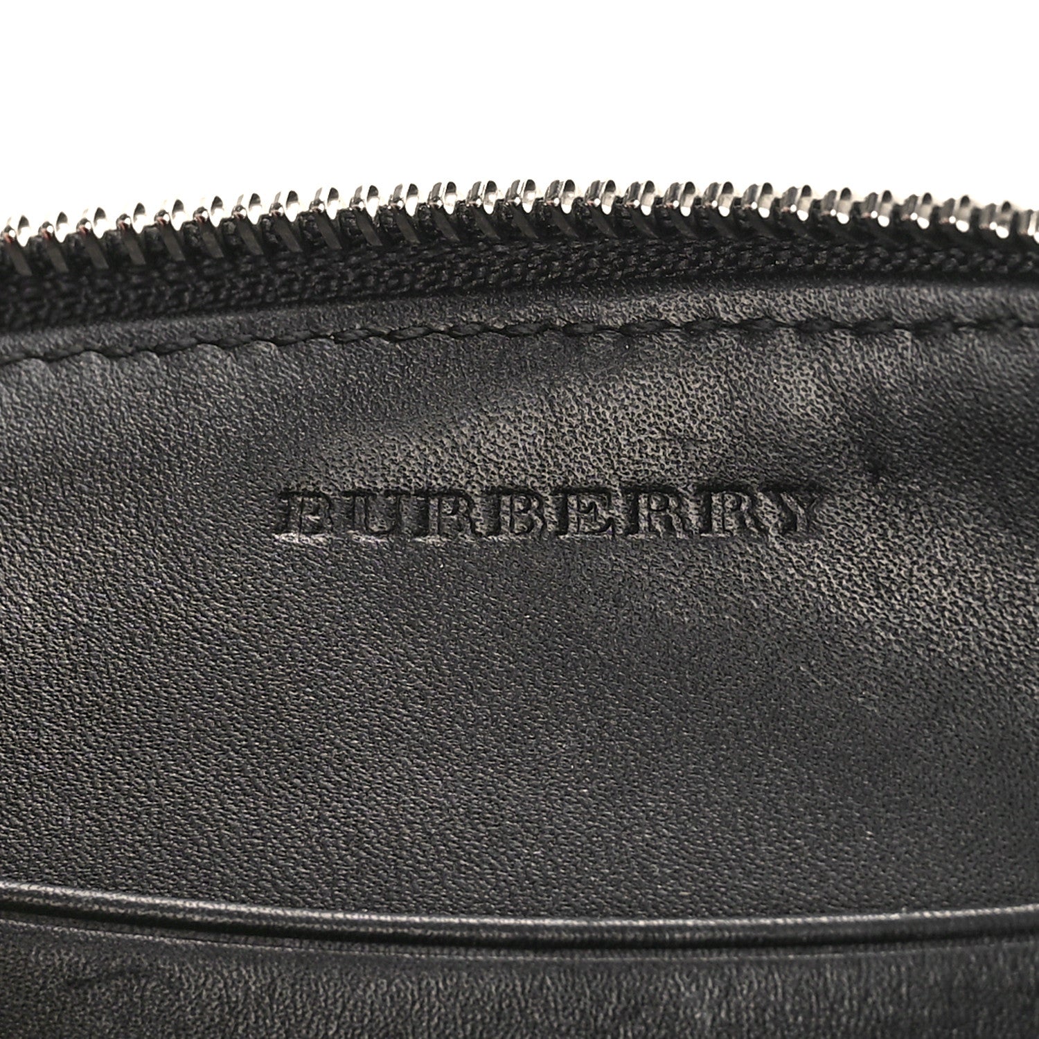 Burberry Mega Check Peyton Crossbody Clutch Bag Black 6 of 8