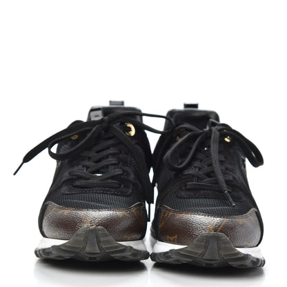 Louis Vuitton Suede Monogram Run Away Sneakers 35.5 Black 2 of 8