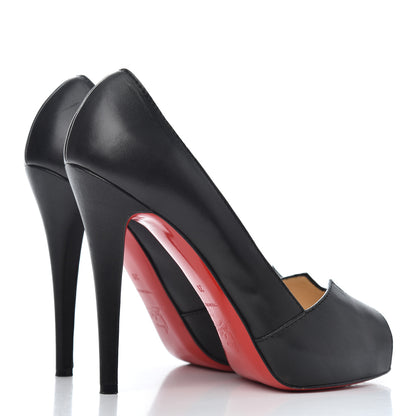 Christian Louboutin Calfskin Pique Prive Cerato 120 Pumps 39 Black 4 of 13