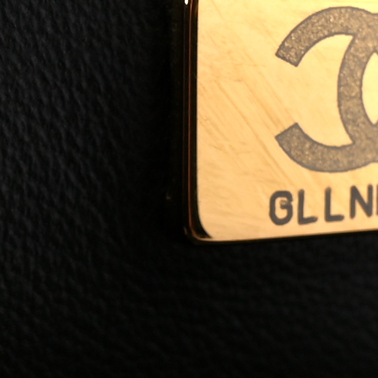 Chanel Lambskin Quilted Chaine Lettre Flap Black 8 of 11