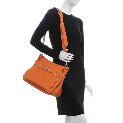 Hermes Taurillon Clemence Jypsiere 34 Orange 2 of 15