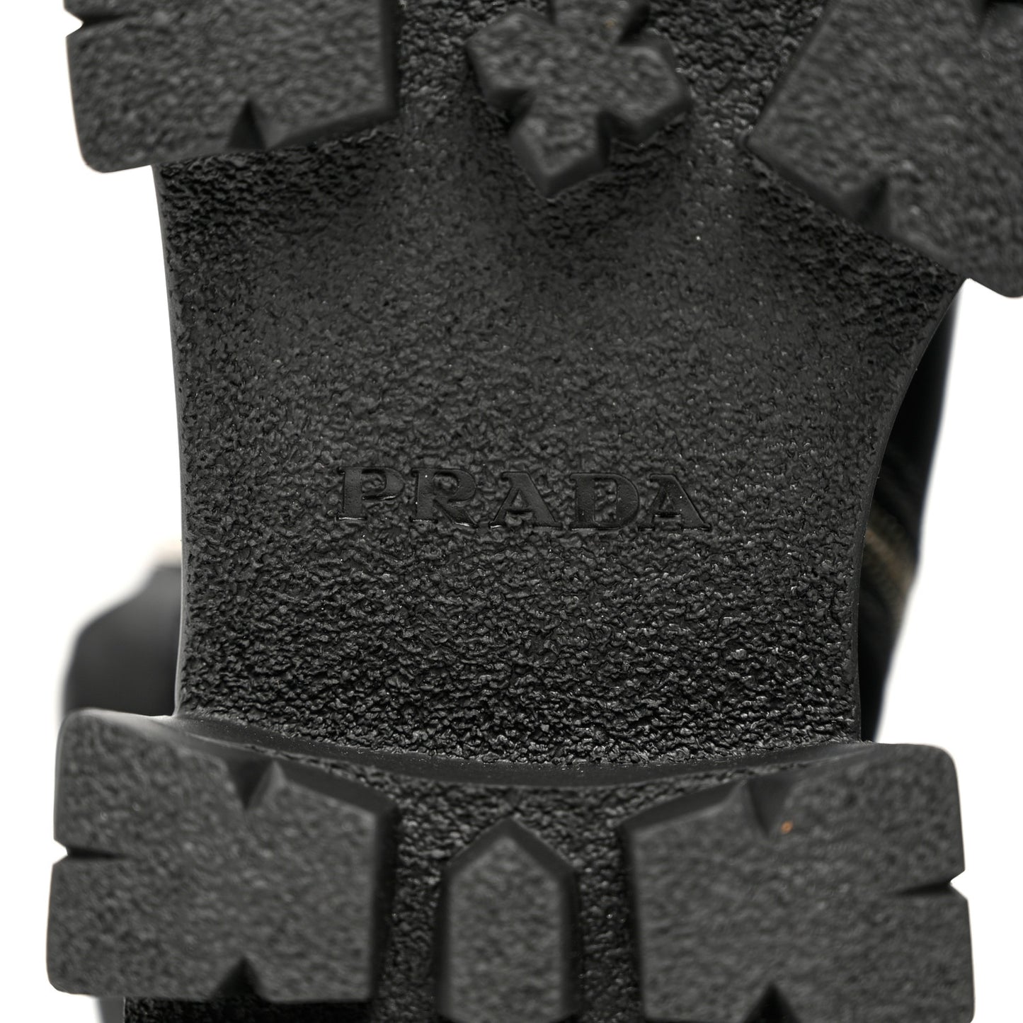 Vitello Lux Nylon Logo Monolith Pouch Pocket 55mm Tall Combat Boots 38 Black