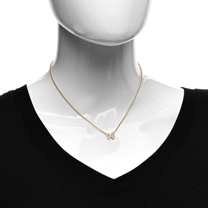Foundrae 18K Yellow Gold Diamond Small Butterfly Stationary Necklace 2 of 4