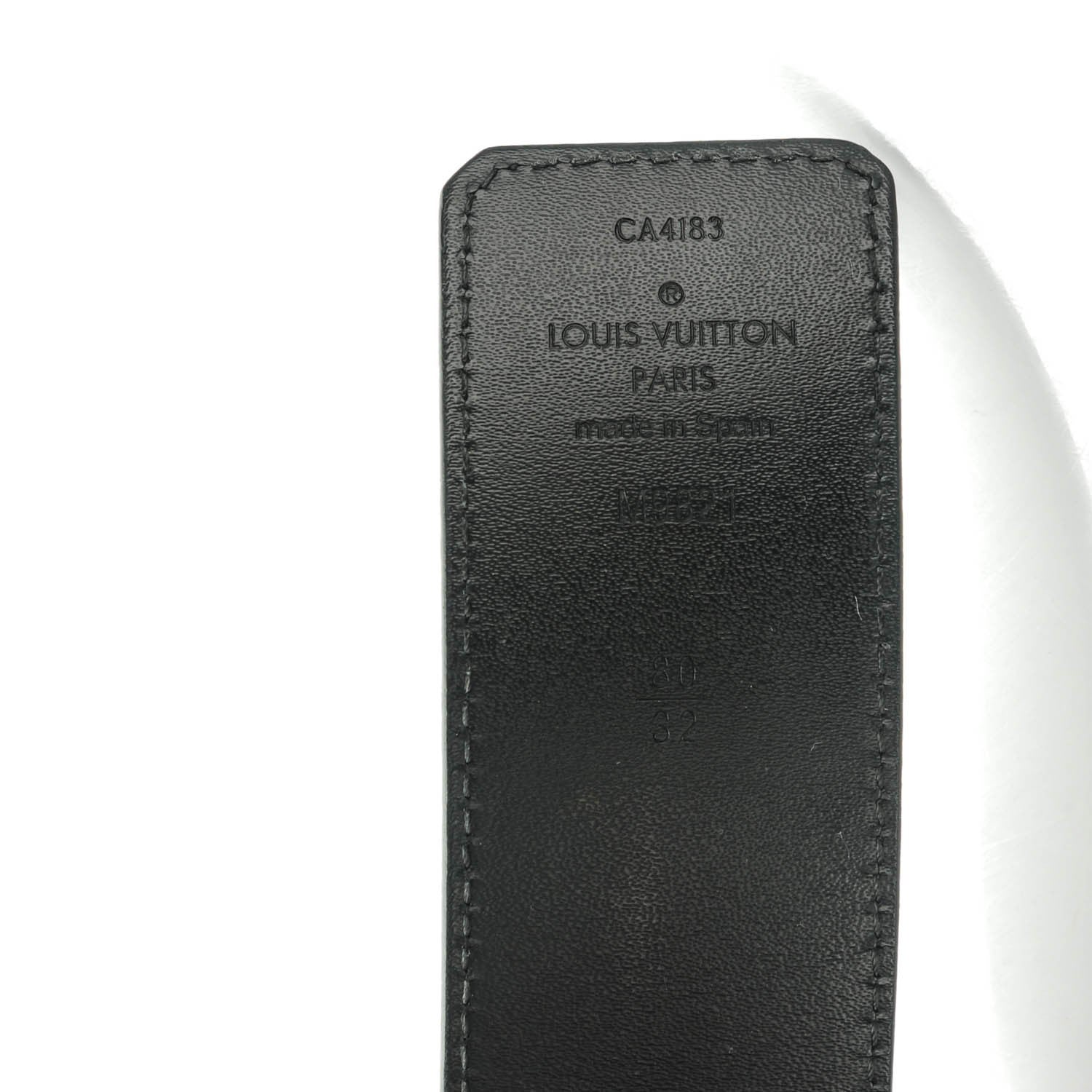 Louis Vuitton Monogram Macassar LV Initiales Reversible Belt80 32 Black 3 of 6