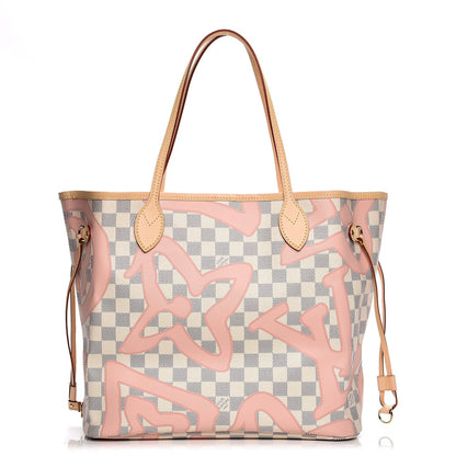 Louis Vuitton Damier Azur Tahitienne Neverfull MM 3 of 8