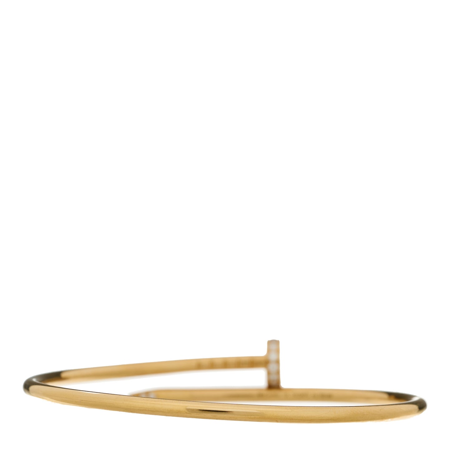 18K Yellow Gold Diamond Small Juste Un Clou Bracelet 16