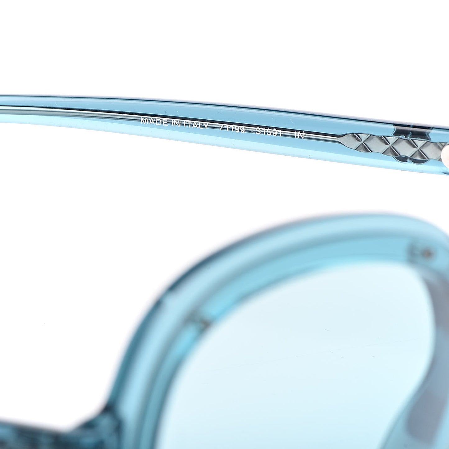 Acetate Round CC Sunglasses 71199 Light Blue