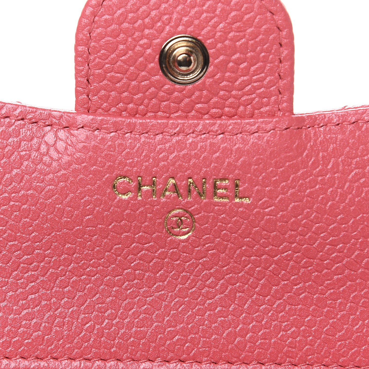 Chanel Caviar Quilted Compact Flap Wallet Pink 6 of 11