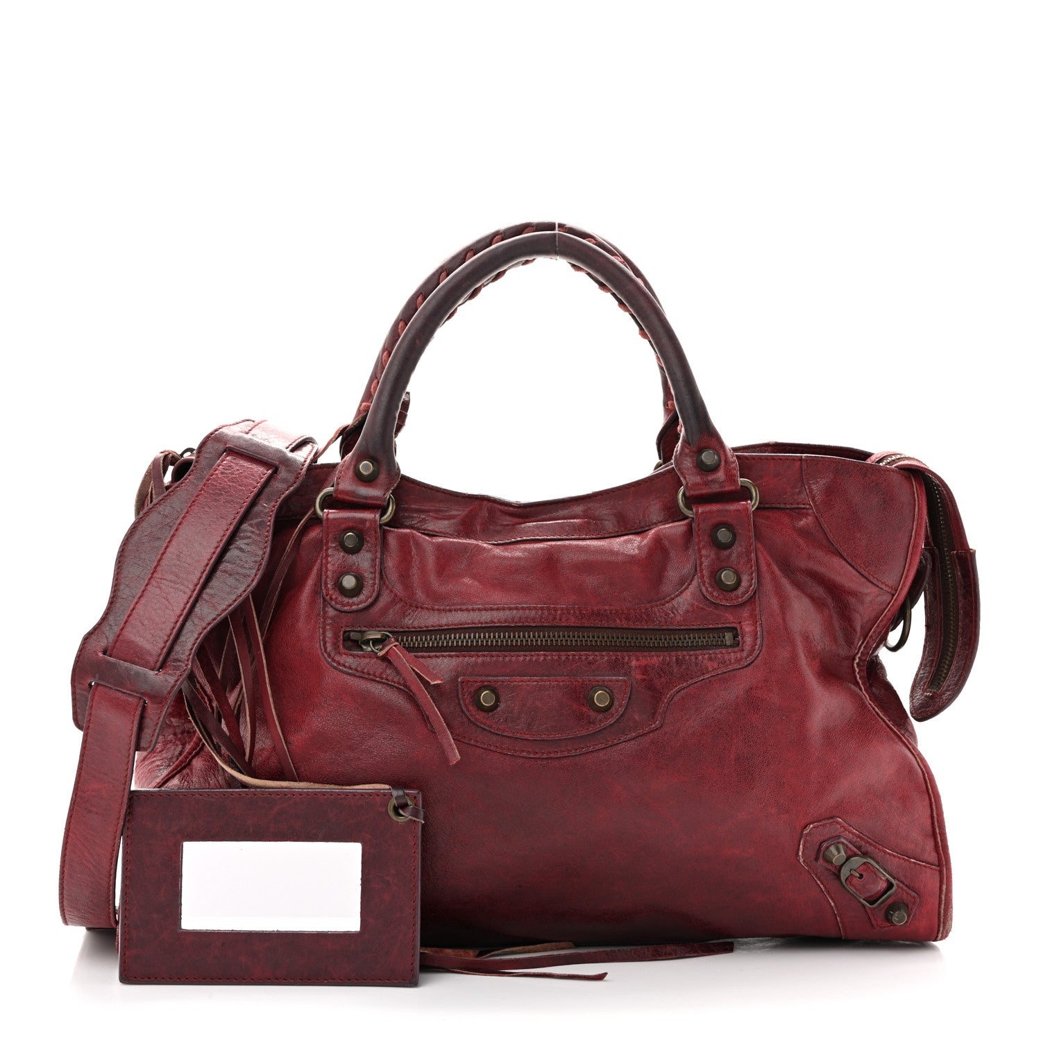 Balenciaga Agneau Classic Hardware City Dark Wine 3 of 18