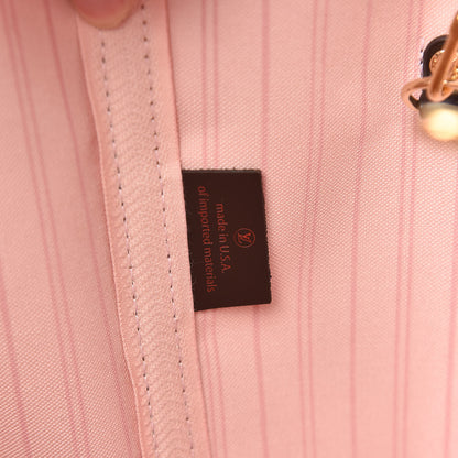 Louis Vuitton Damier Ebene Neo Neverfull MM Rose Ballerine 7 of 12
