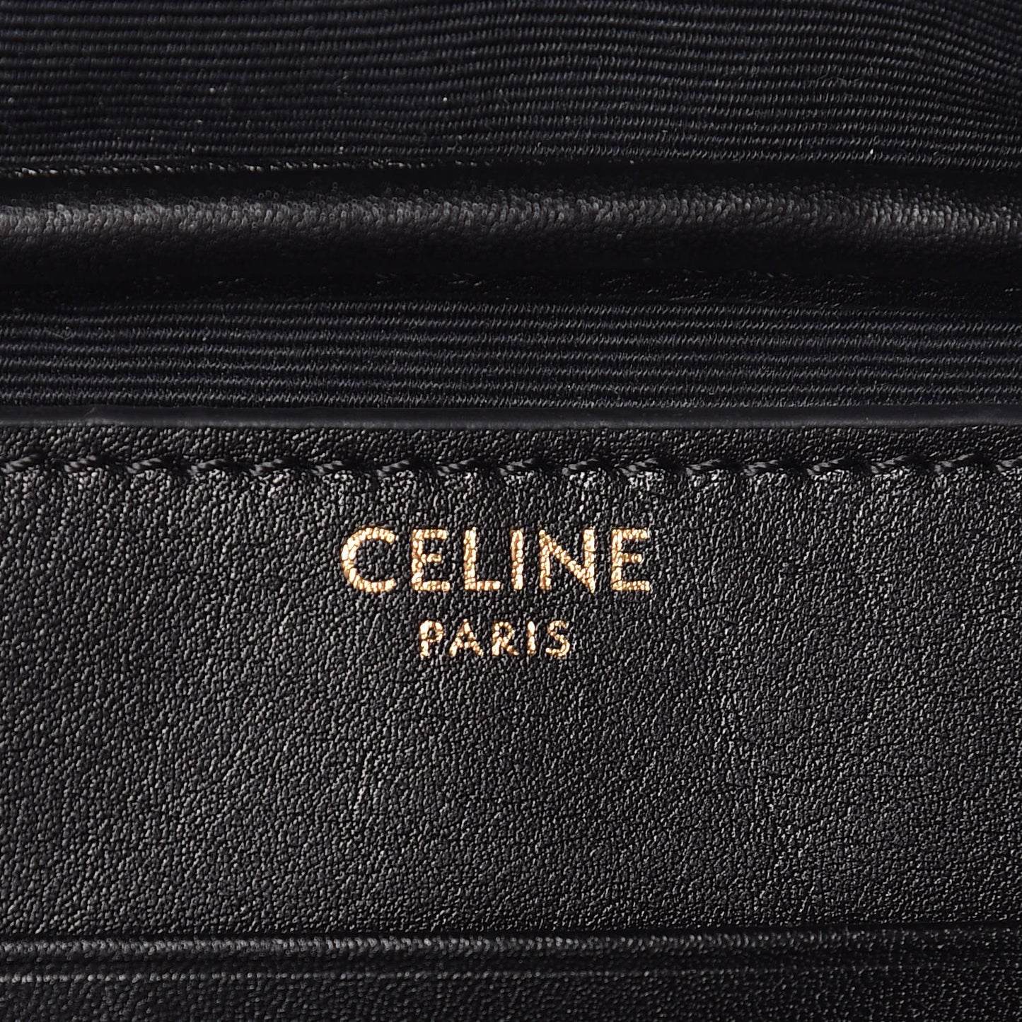 Calfskin Quilted C Charm Belt Bag Black
