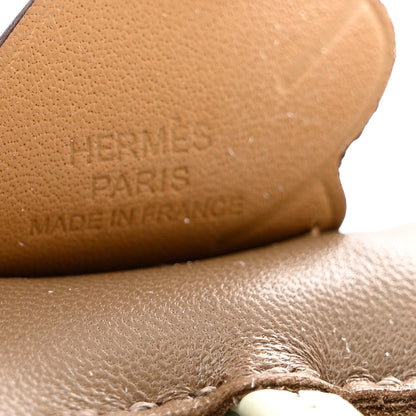 Hermes Milo Lambskin Grigri Rodeo Pegase Horse Bag Charm PM Etoupe Vert Fizz Biscuit 4 of 4