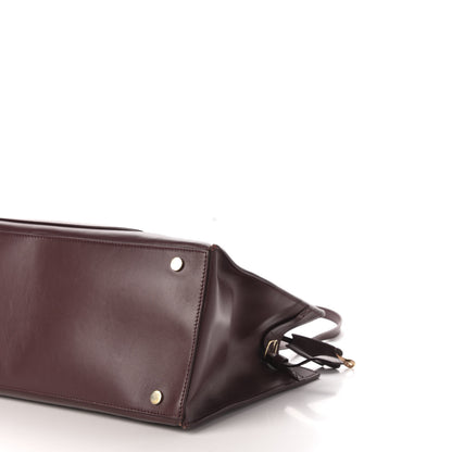 Balenciaga Calfskin Padlock Work S Bag Rouge Acajou 9 of 10