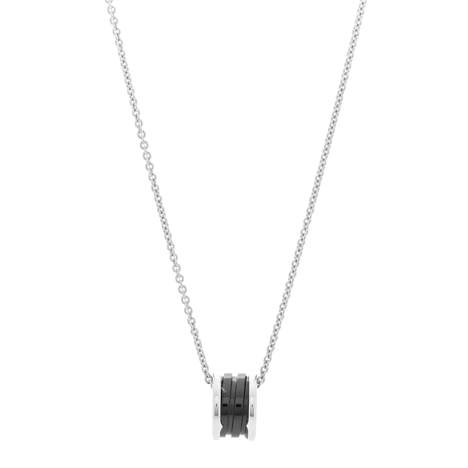 Bulgari Sterling Silver Ceramic Save The Children Pendant Necklace 1 of 6