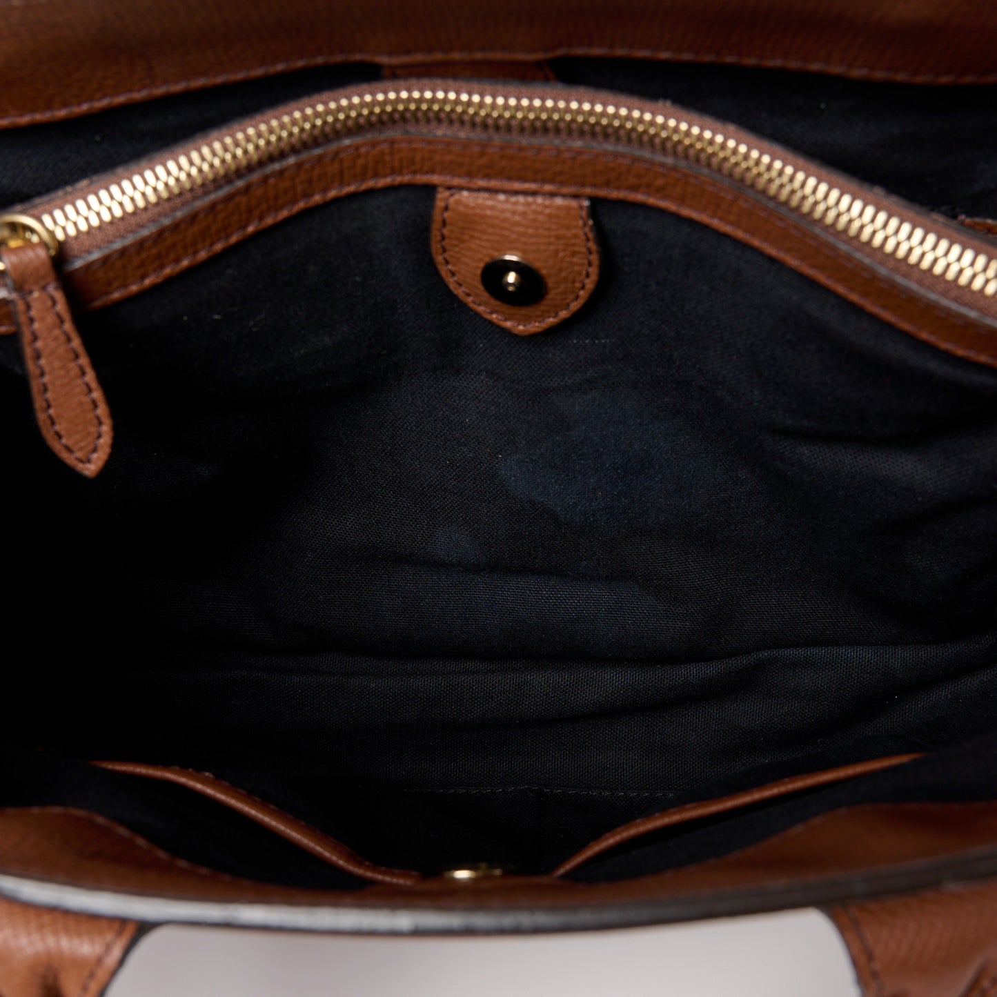 Grainy Calfskin House Check Medium Banner Tote Dark Sand
