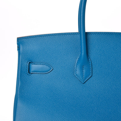 Hermes Epsom Birkin 35 Bleu Zanzibar 27 of 33