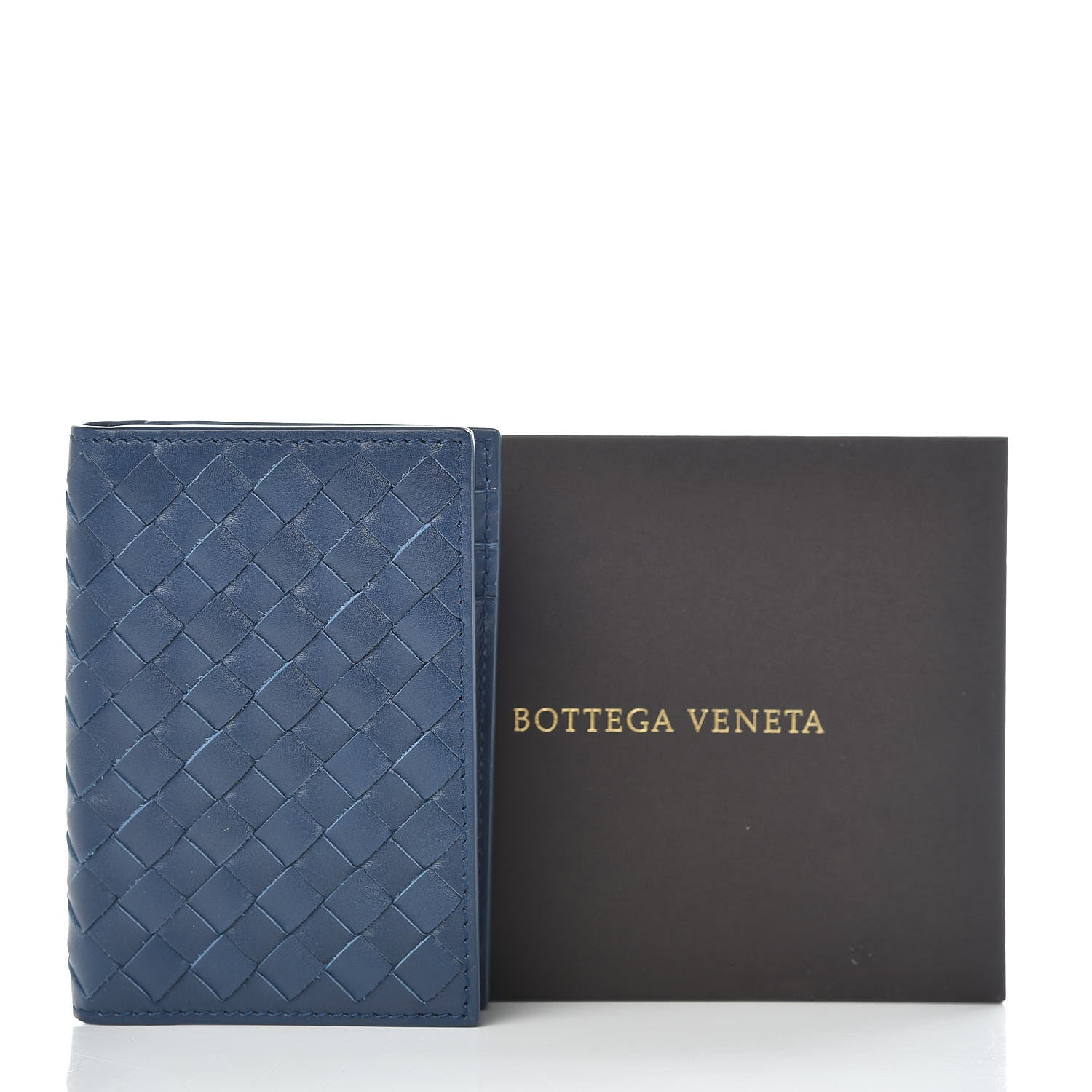 Bottega Veneta Intrecciato VN Card Case Blue 8 of 8