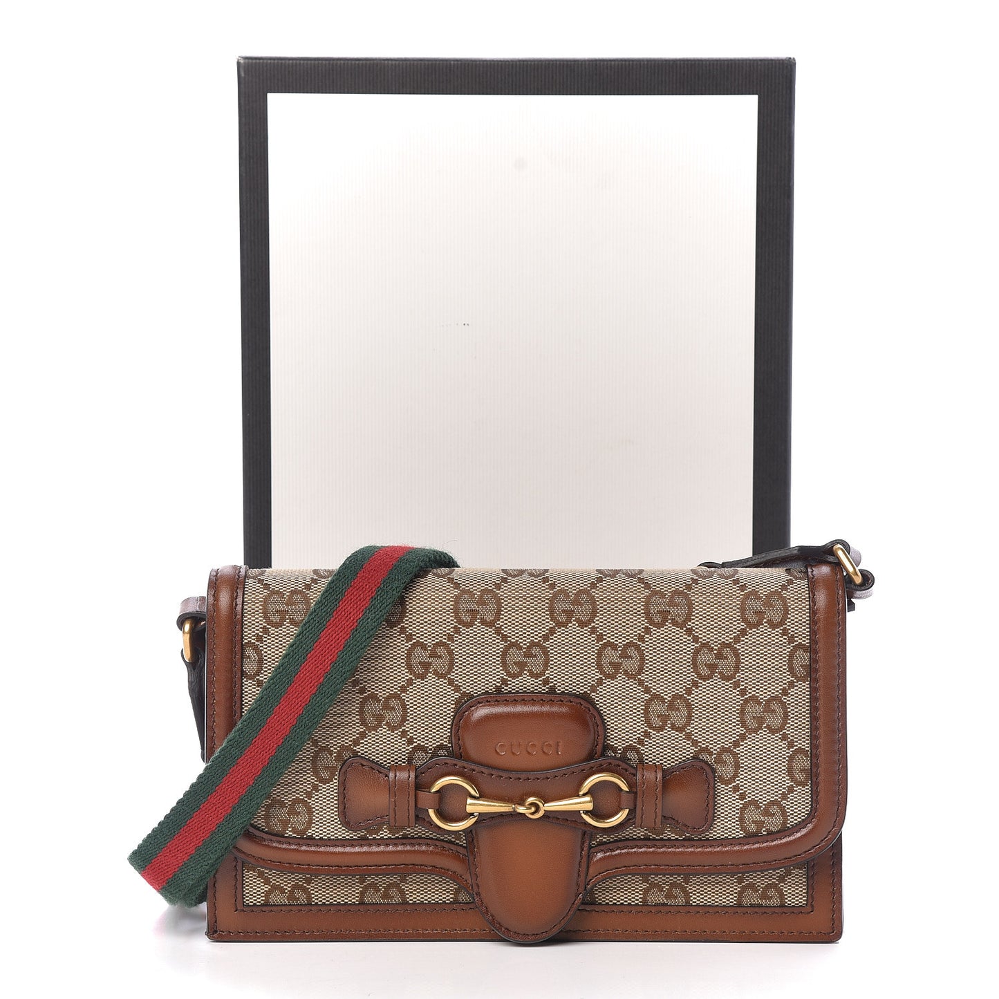 Monogram Lady Web Convertible Wallet Beige Cuir