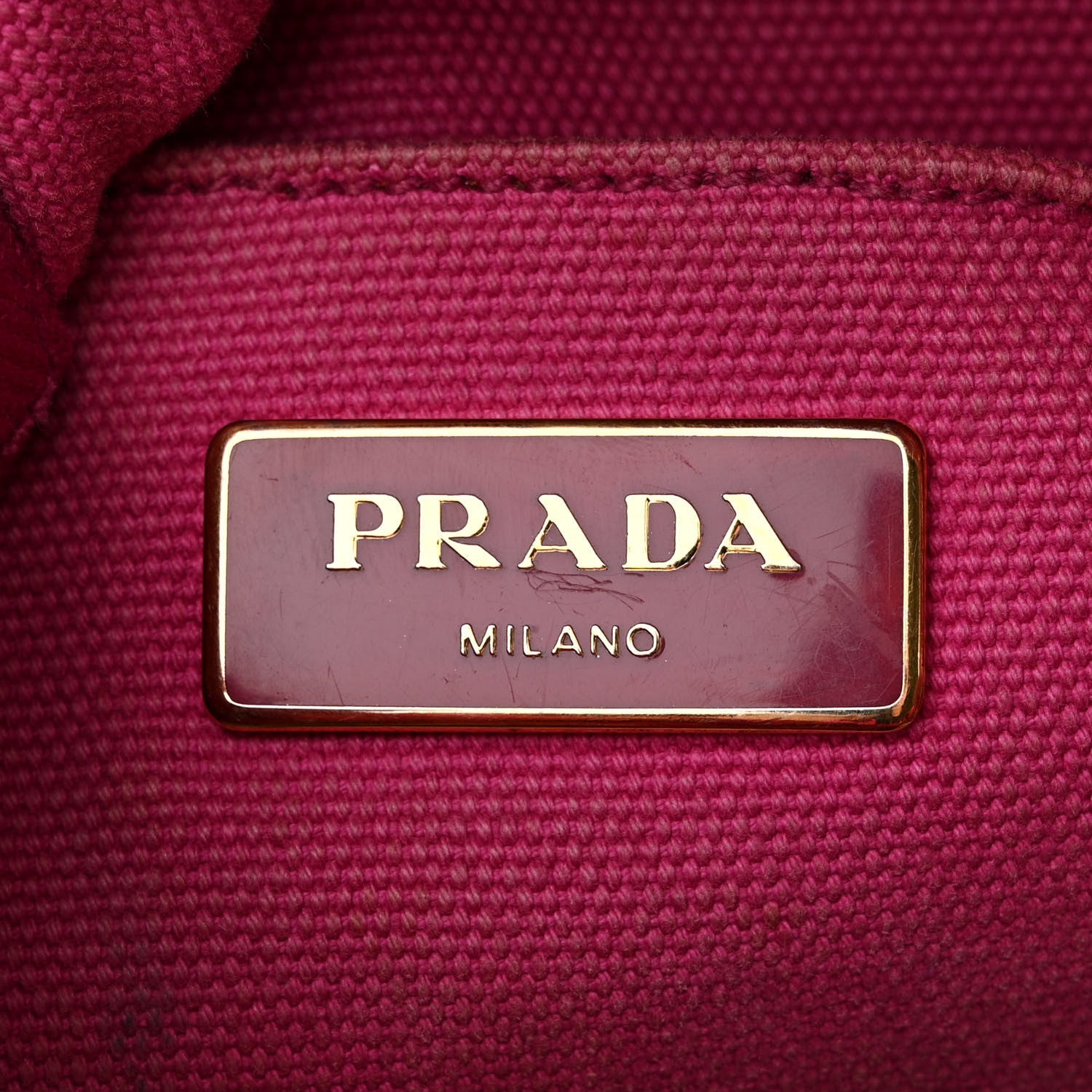 Prada Denim Small Canapa Logo Tote Peonia 7 of 20
