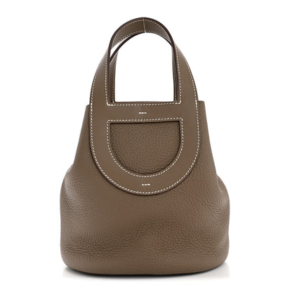 Hermes Taurillon Clemence Swift In-The-Loop 18 Bag Etoupe 1 of 10