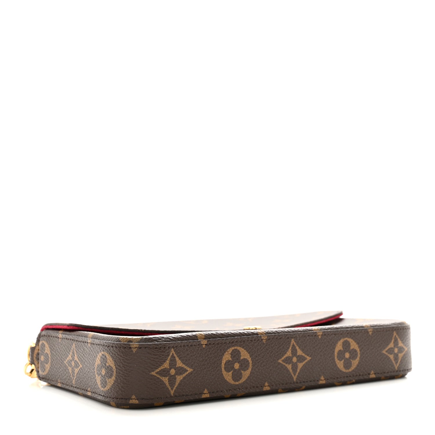 Louis Vuitton LOUIS VUITTON Monogram Pochette Felicie Chain Wallet Fuchsia 5 of 10