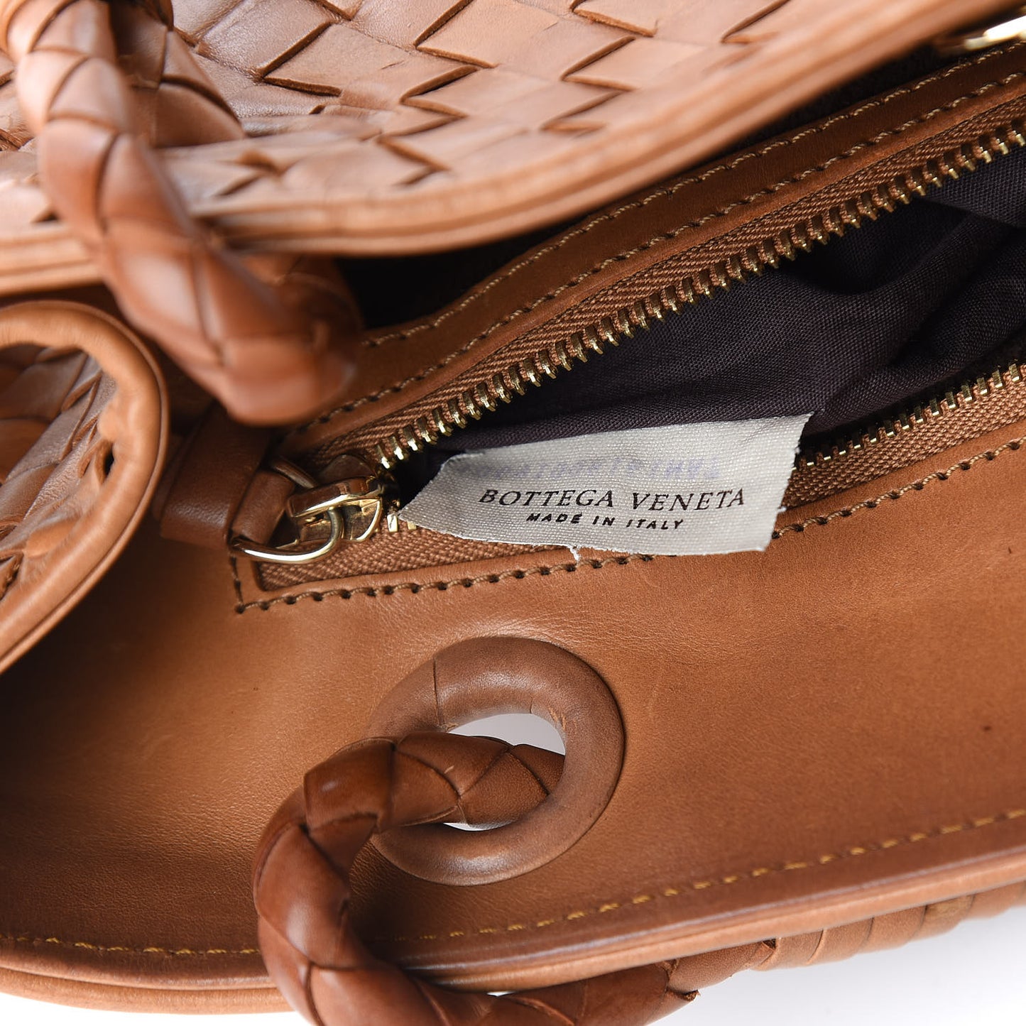 Nappa Intrecciato Woven Tote Noce