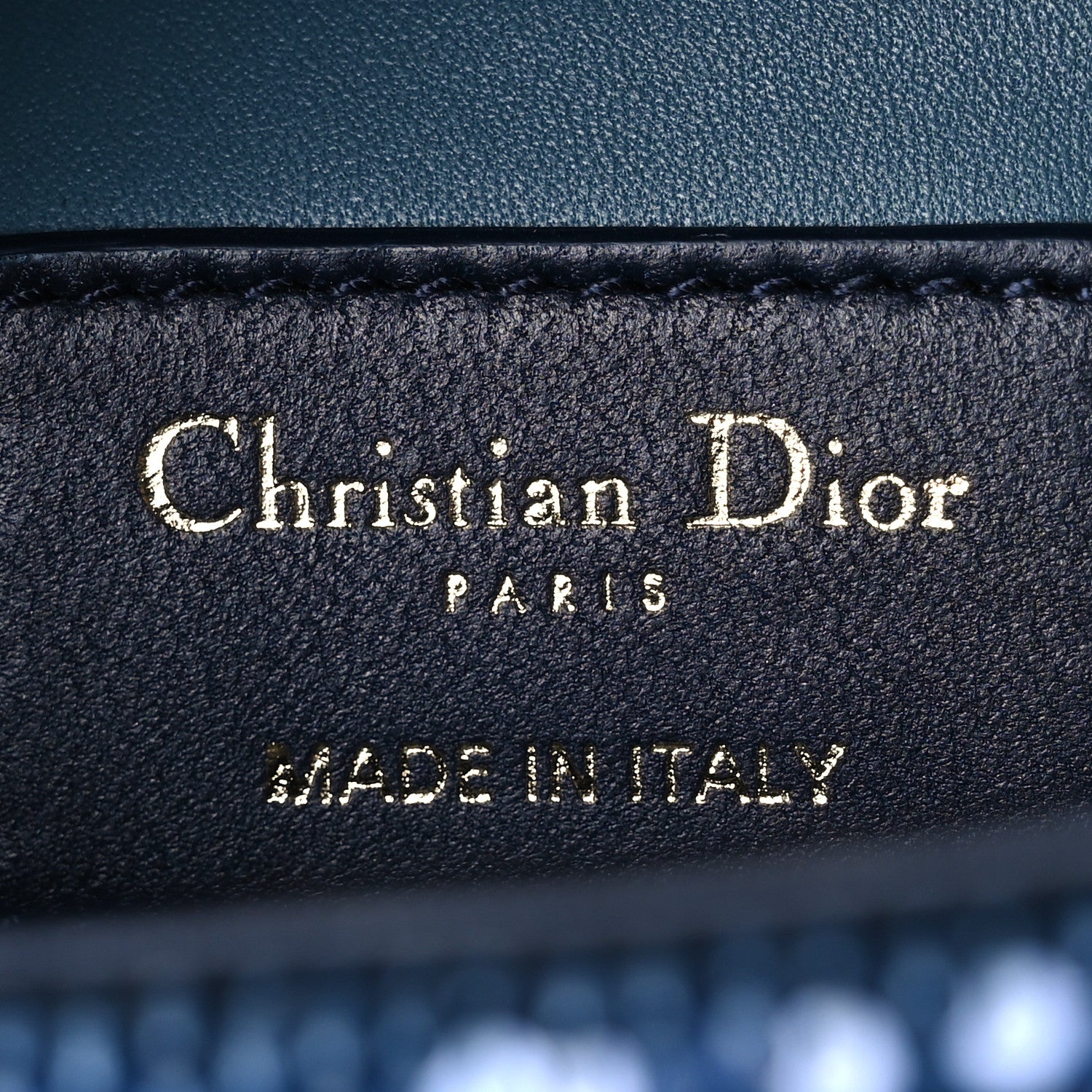 Christian Dior Calfskin Sequin Gradient Stitched Small Lady Dior Blue 6 of 12