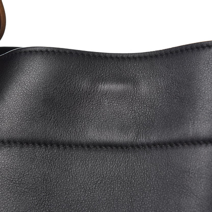 Tom Ford Calfskin Fisherman Hook Drawstring Hobo Bag Black 11 of 12