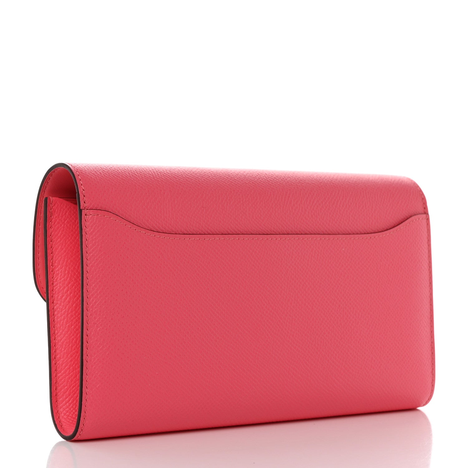 Hermes Epsom Constance Long Wallet Rose Azalee 3 of 9