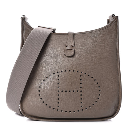 Hermes Taurillon Clemence Evelyne III PM Etain 1 of 11