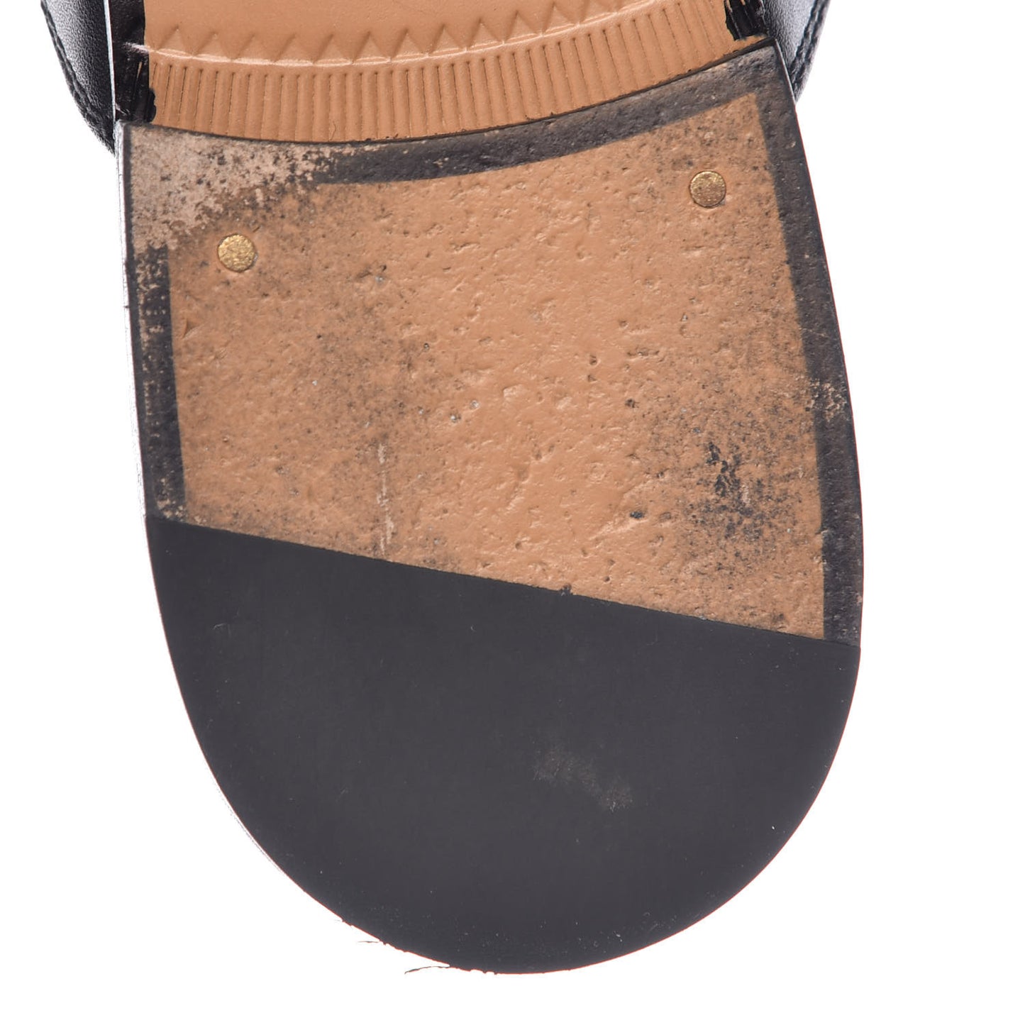 Calfskin Flower Embroidered Princetown Slippers 36 Black