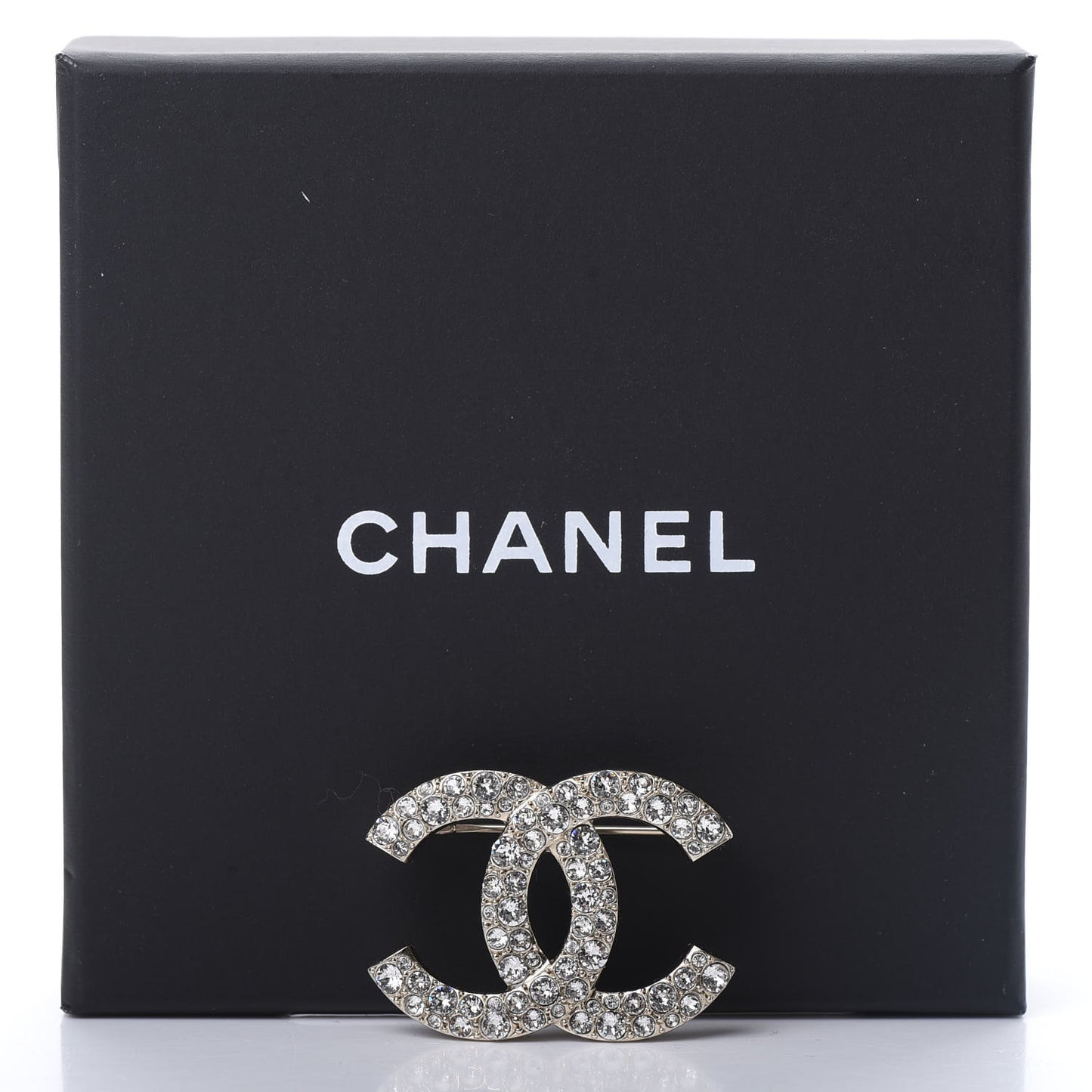 Crystal Palais Garnier CC Brooch Gold