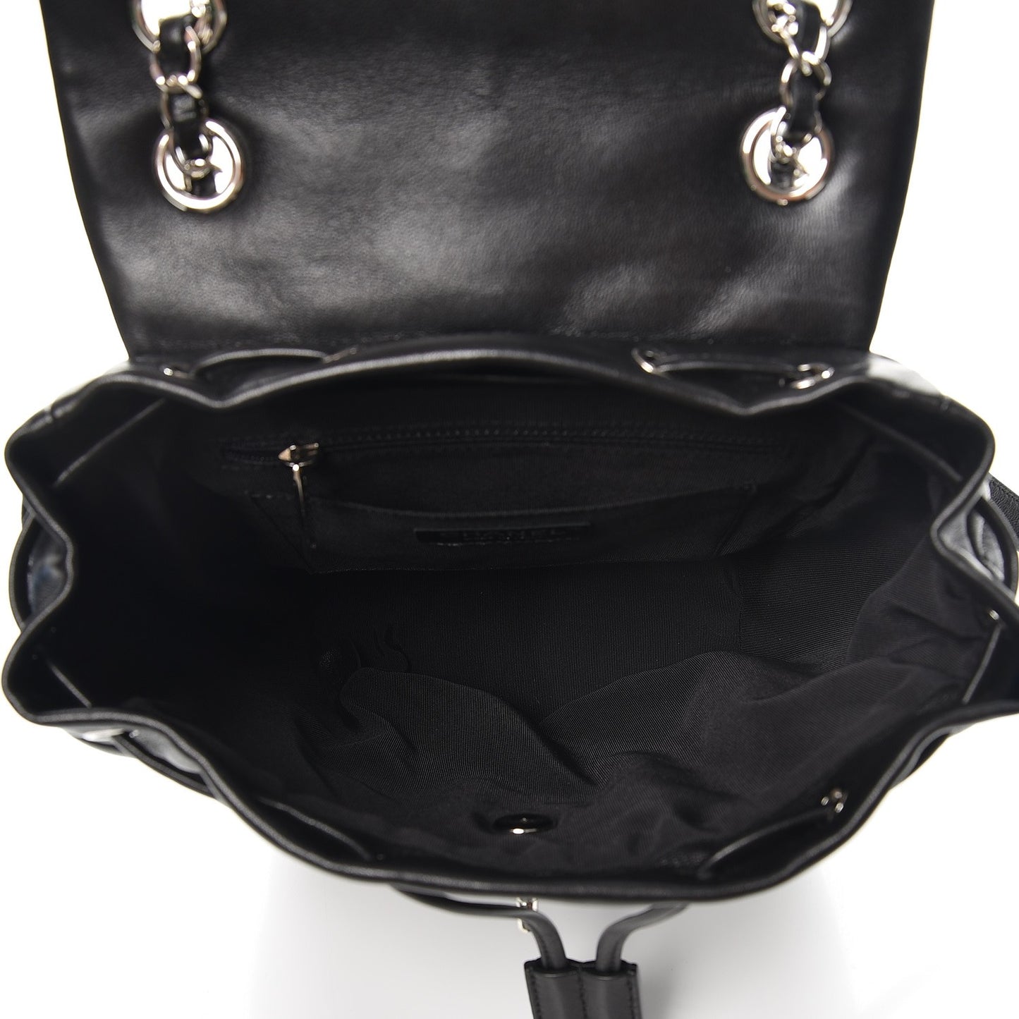 Lambskin Quilted Small Urban Spirit Backpack Black