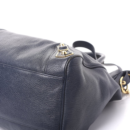 Balenciaga Chevre Gold Metallic Edge Hardware Velo Bleu Nuit Dark Sea 6 of 10